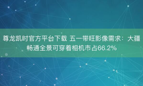 尊龙凯时官方平台下载 五一带旺影像需求：大疆畅通全景可穿着相机市占66.2%